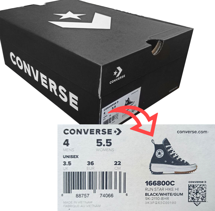 подлинность обуви Converse подлинность обуви Converse